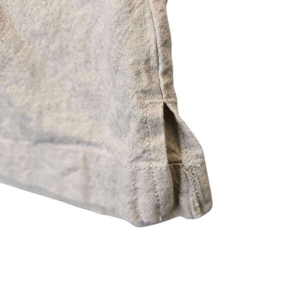 ASOS Women's 0 High Waist Cream Linen Blend Shorts with Elastic Waistband - Picture 5 of 11